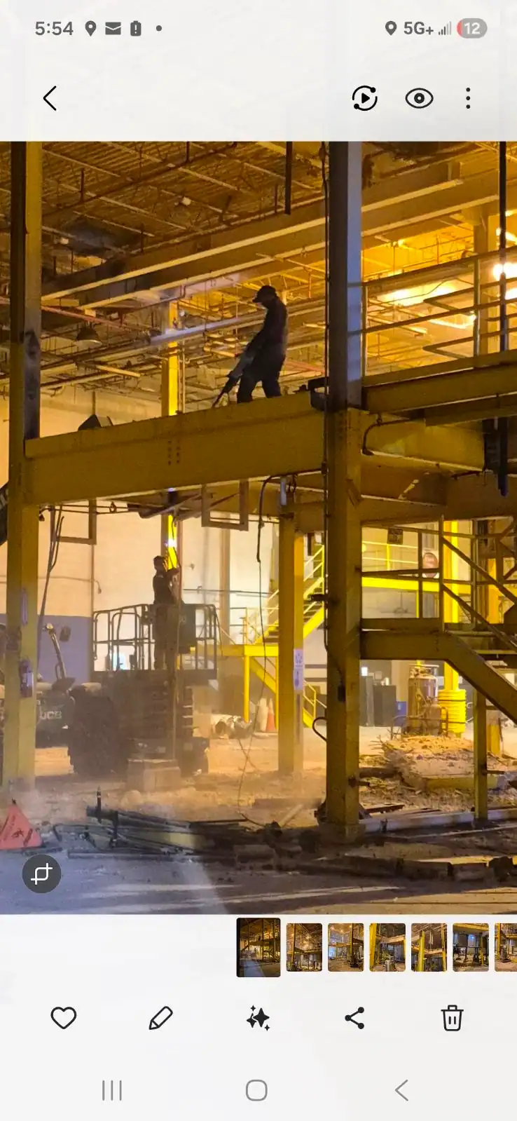 Demo Dynasty crew performing interior demolition on an industrial jobsite